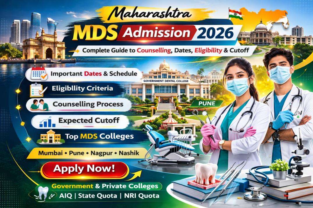 Maharashtra MDS Admission 2026 Dates Eligibility Cutoff