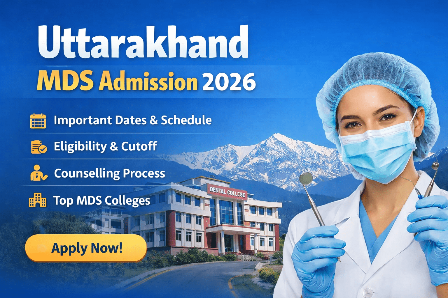 Uttarakhand MDS Admission 2026