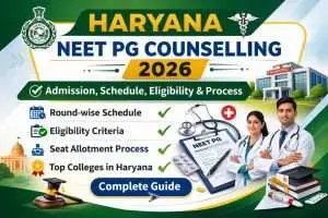 Haryana NEET PG Counselling 2026: Registration, Rounds, Schedule & Allotment Process
