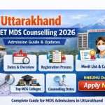 Uttarakhand NEET MDS Counselling 2026 – Complete Guide, Merit List, Cutoff & Best Colleges