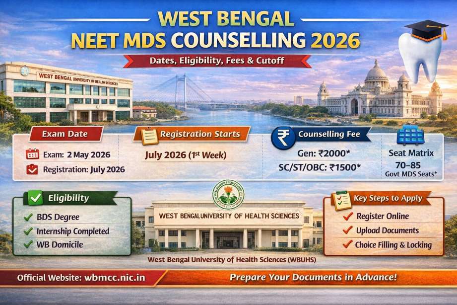 West Bengal MDS Counselling 2026